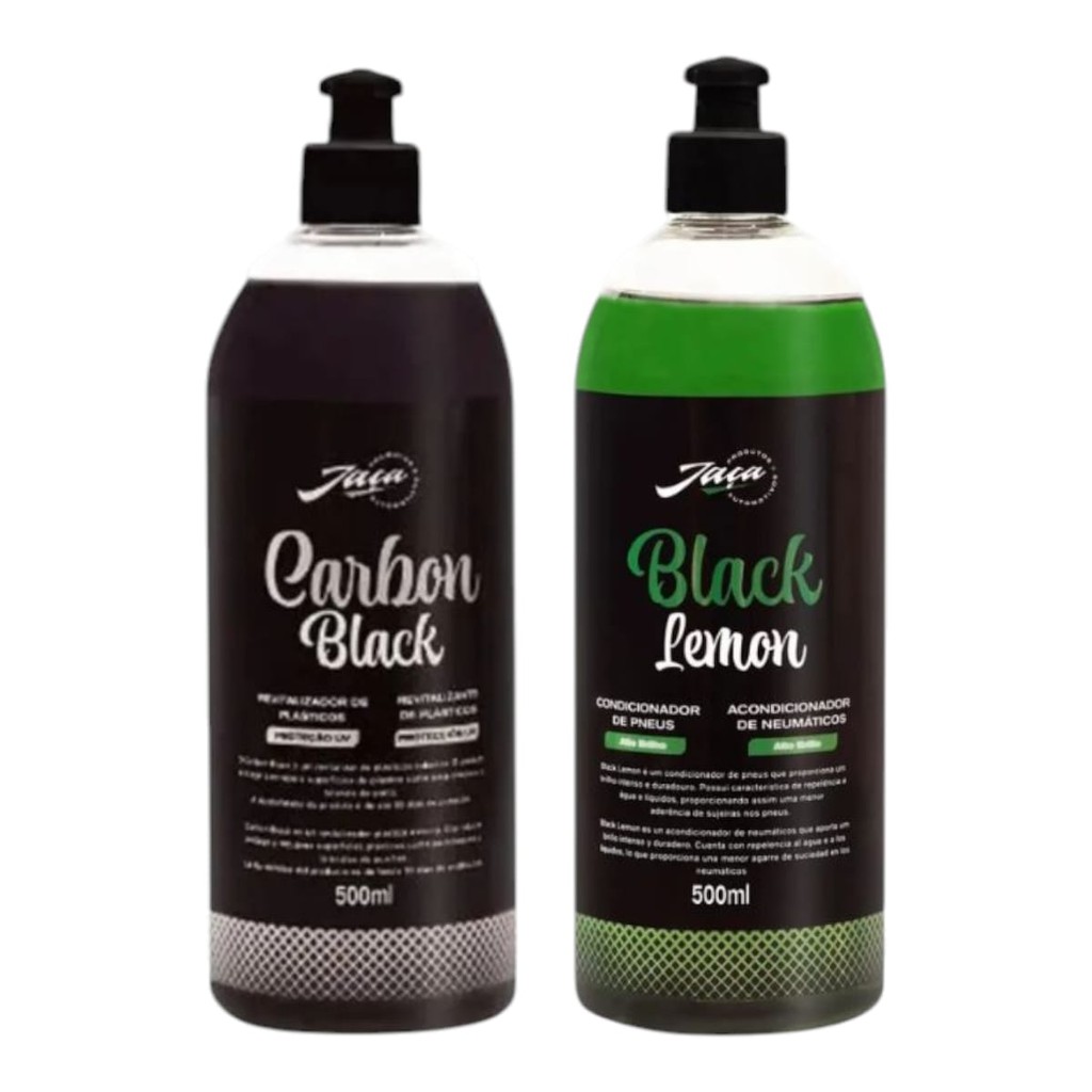 Kit Black Lemon E Carbon Black Para Plásticos E Pneus - Jaça