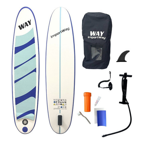 Prancha Inflável Stand Up Paddle 243x57x7cm Acessórios Bomba Remo em Oferta na Shopee