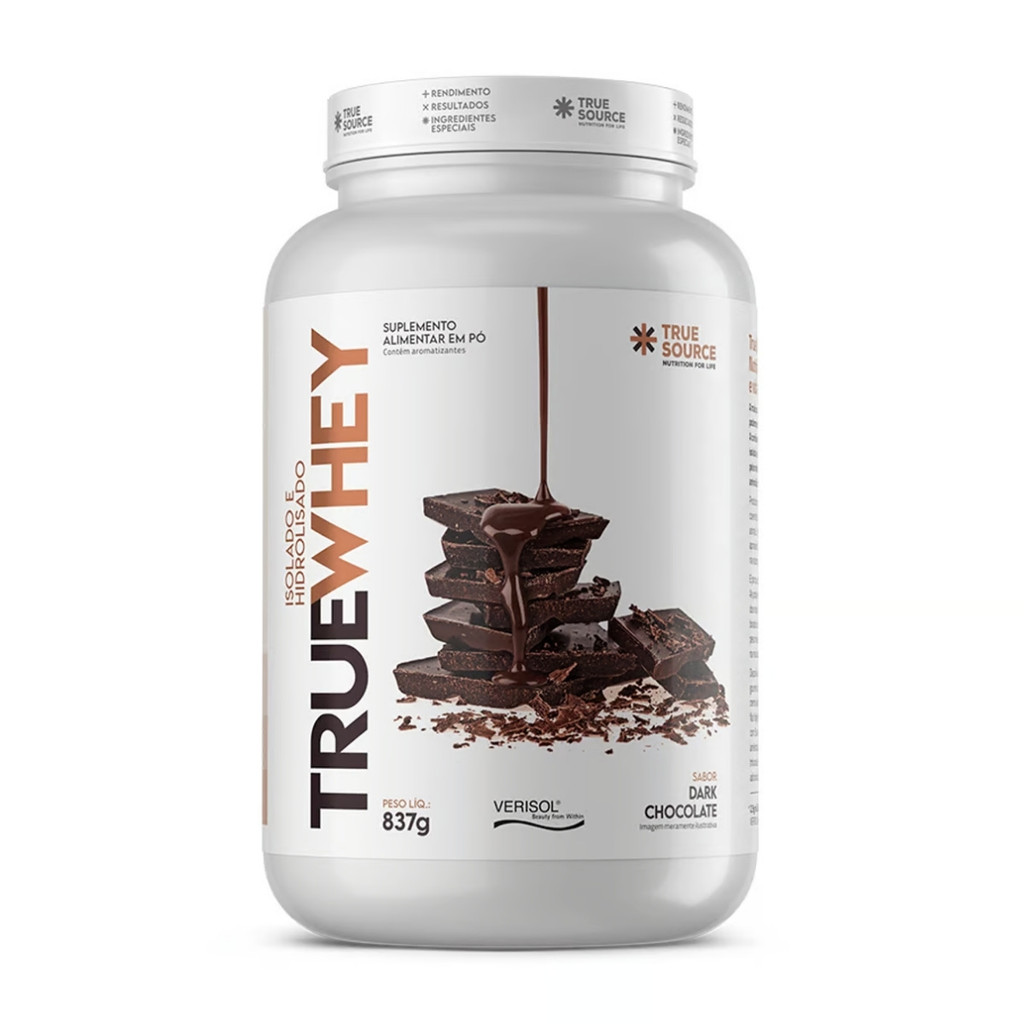 True Whey Pote 837g True Source Dark Chocolate em Oferta na Shopee