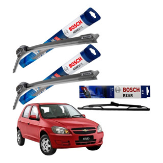 Jogo de Palheta Dianteira e Traseira Original Bosch Aerofit Celta 2004 2005 2006 2007 2008 2009 2010 2011 2012  2013 em Oferta na Shopee