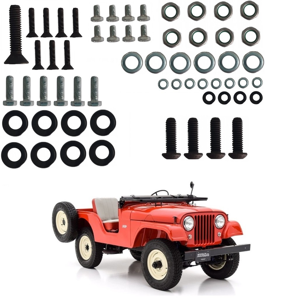 Jogo De Parafuso Do Quadro De Parabrisa Jeep Ford Willys Cj5