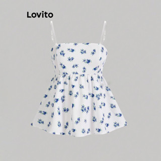 (Trendy) Lovito Regata Boho Ditsy Com Estampa Floral Regata Feminina L92AD983 em Oferta na Shopee