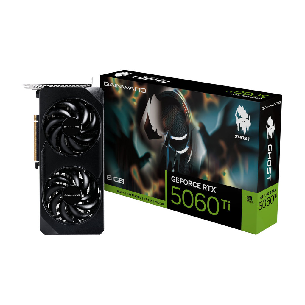 Placa de Vídeo Gainward GeForce RTX 5060 Ti Ghost 8GB GDDR7 128 Bits – Ne7506t019p1 Gb2062b