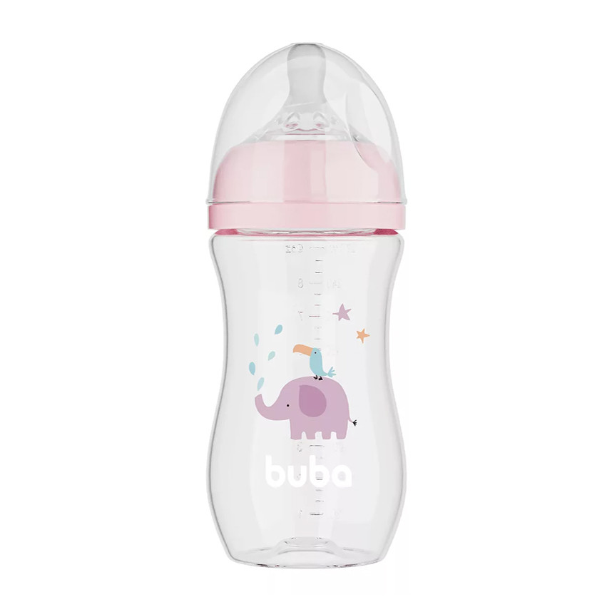 Mamadeira Buba Easy Flow Bico Tamanho 2 Elefante 270ml em Oferta na Shopee