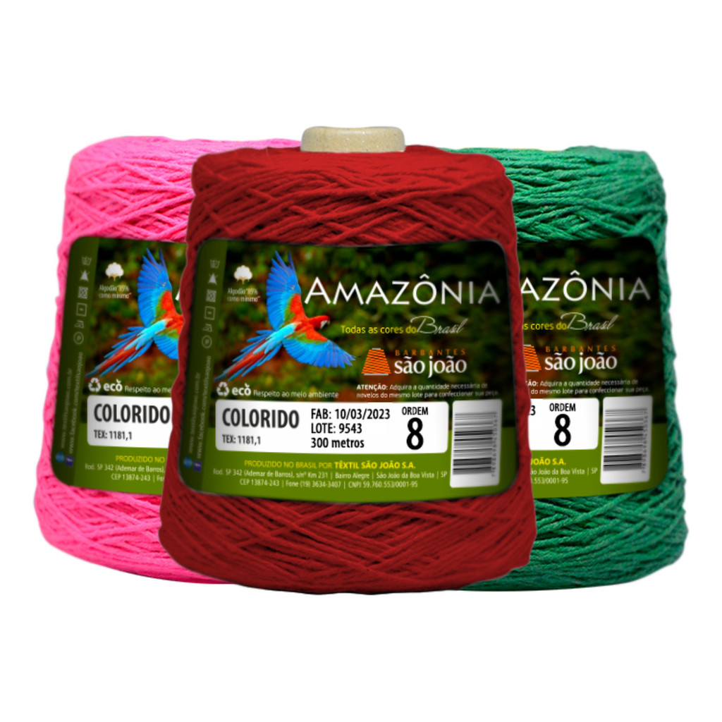 Barbante São João Amazônia | Fio 6 | 300 Metros 400g