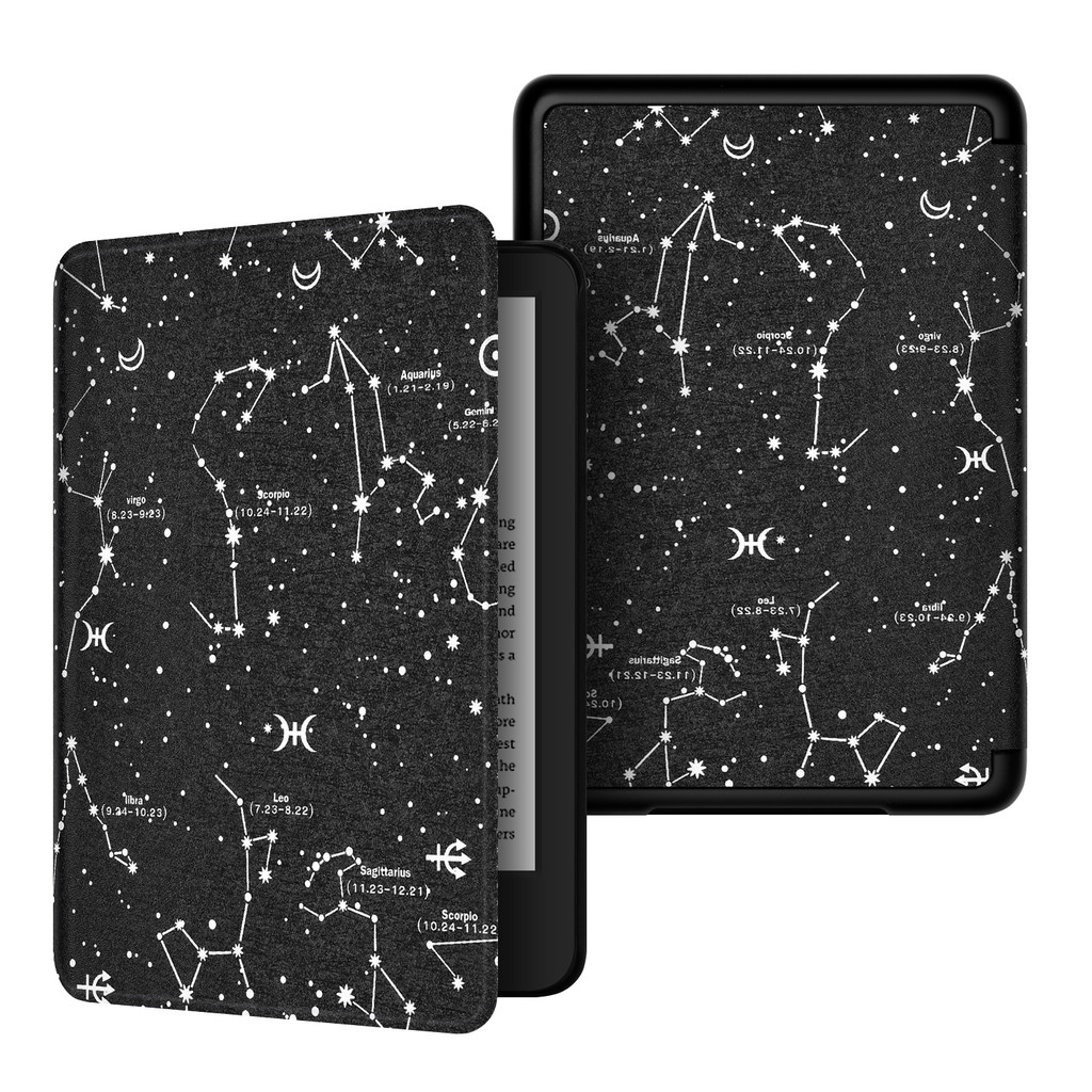 Pintado Slimshell Caso Inteligente Para Kindle Paperwhite 10th PQ94WIF 2018 Lançado Premium Capa De Couro Magnética