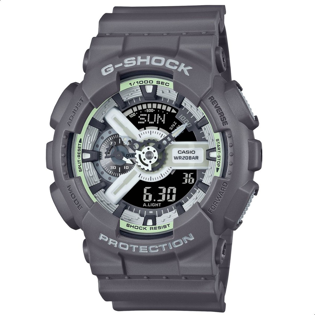 Relógio Casio G-Shock Anadigi Masculino Cinza Prova D'Água 20ATM Original GA-110HD-8ADR