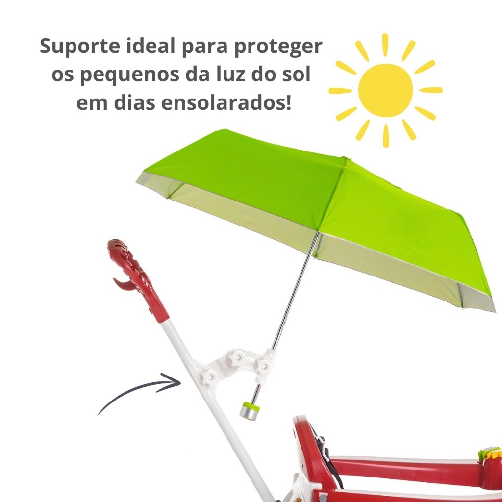 SUPORTE REGULÁVEL PARA SOMBRINHAS MOTOCA CALESITA MOTOCA em Oferta na Shopee