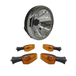 4 Pisca Seta Laranja Farol Aro Cromado Suzuki Yes 125 Gsr 150