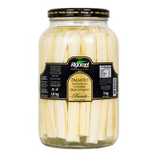 Palmito de Pupunha Banda em Conserva Rigomel 1,8kg em Oferta na Shopee