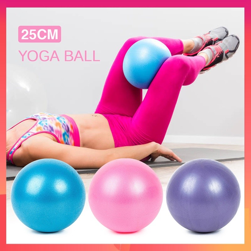 Mini Bola  25cm De PVC Exercício Yoga Pilates Ginastica Fisioterapia