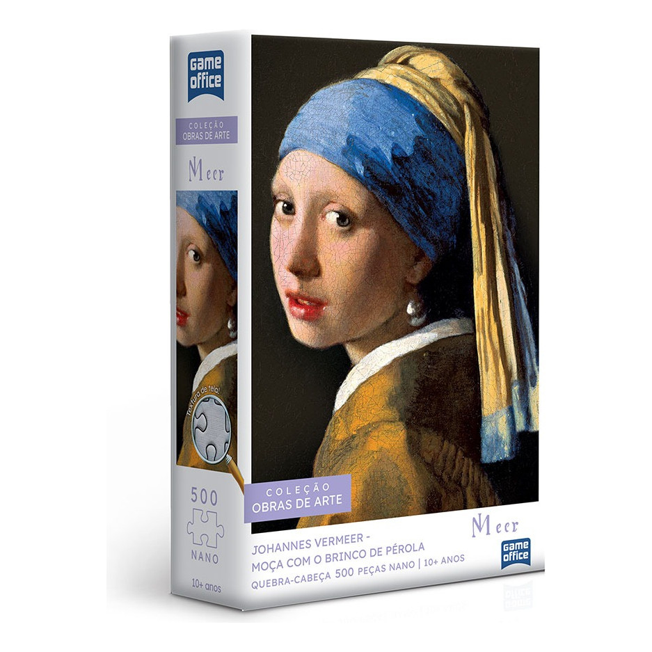 Quebra Cabeça 500 Peças Vermeer Moça Com Brinco Toyster