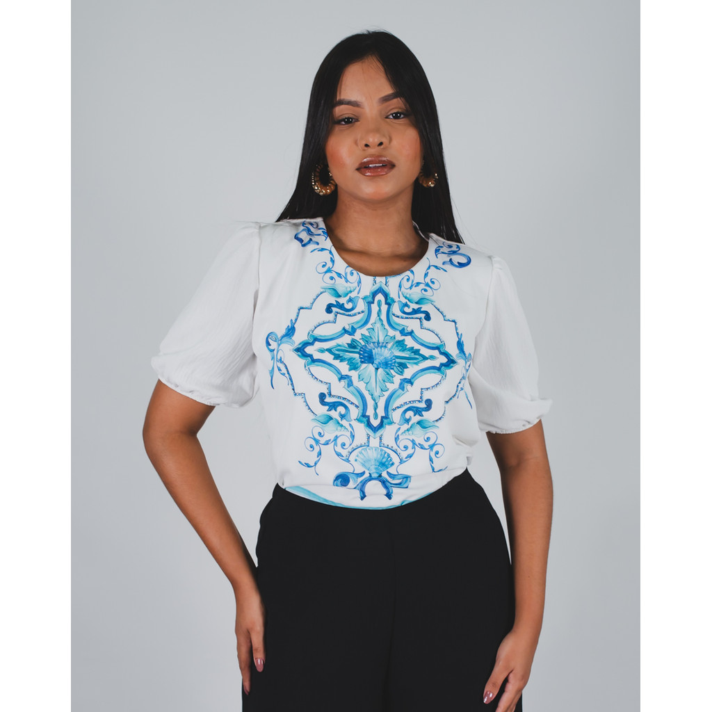 Blusa Linen Estampada Formitz