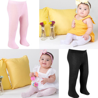Kit 3, 2 ou 1 Meia Calça Infantil Bebê Com Algodão Grossa Fio 80 para o Frio Inverno