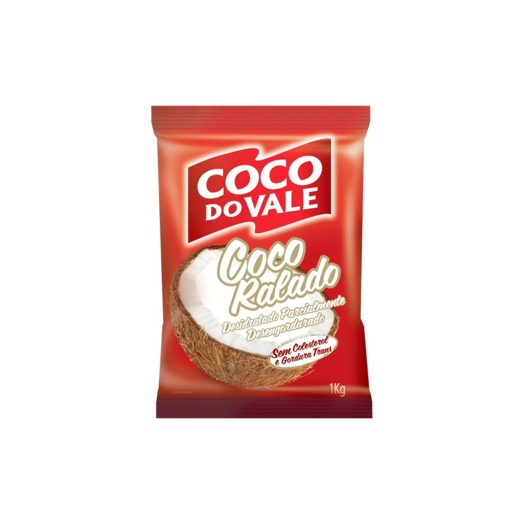 Coco Ralado Desidratado 1kg Coco Do Vale Sem Açúcar