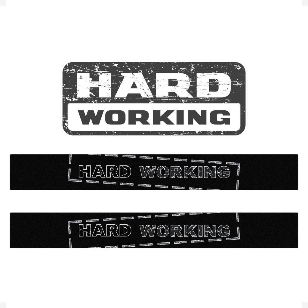 Kit Adesivo Traseiro Strada Hard Working e Soleira Protetora