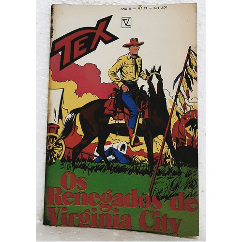 Hq Gibi Tex N° 21 - 1ª Serie - Vecchi - 1972 - Faroeste / Velho Oeste