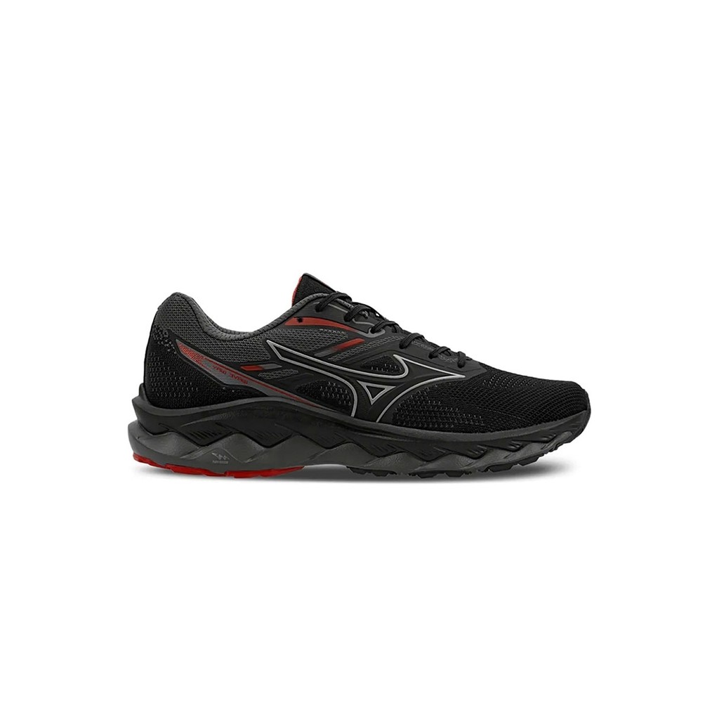 Tênis de Corrida Mizuno Wave Way 5 Preto/Chumbo