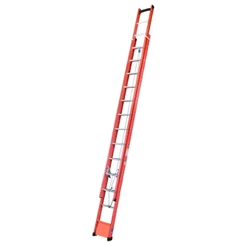 Escada Aluminio e Fibra de Vidro Extensível 7,2 Metros Profissional 23 Degraus com Catraca