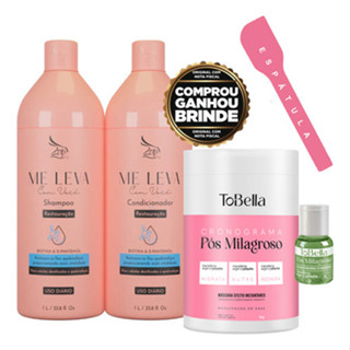 Zap Me Leva Shampoo Condicionador Biotina + Máscara Tobella em Oferta na Shopee