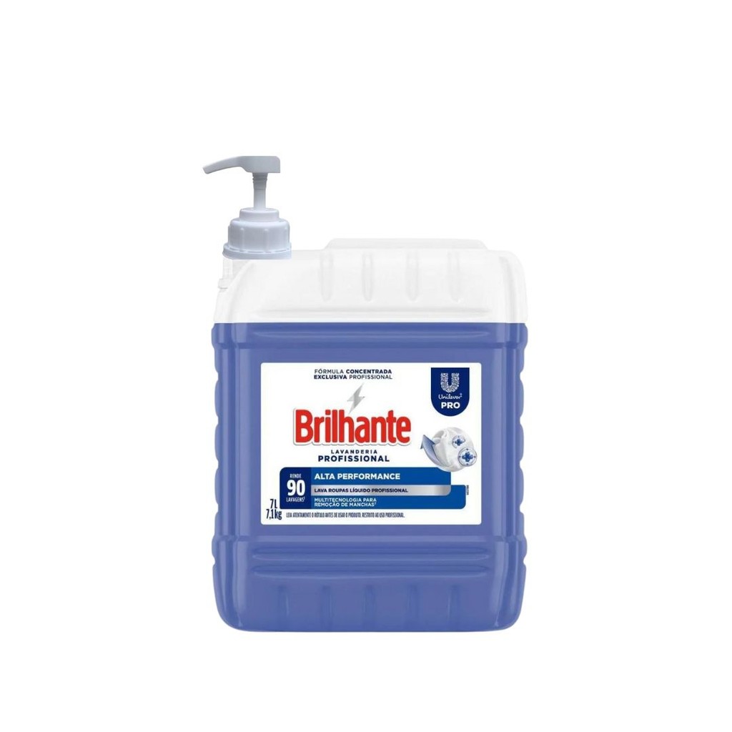 Sabão Líquido Alta Perfomance 7 Litros Brilhante com Válvula Pump