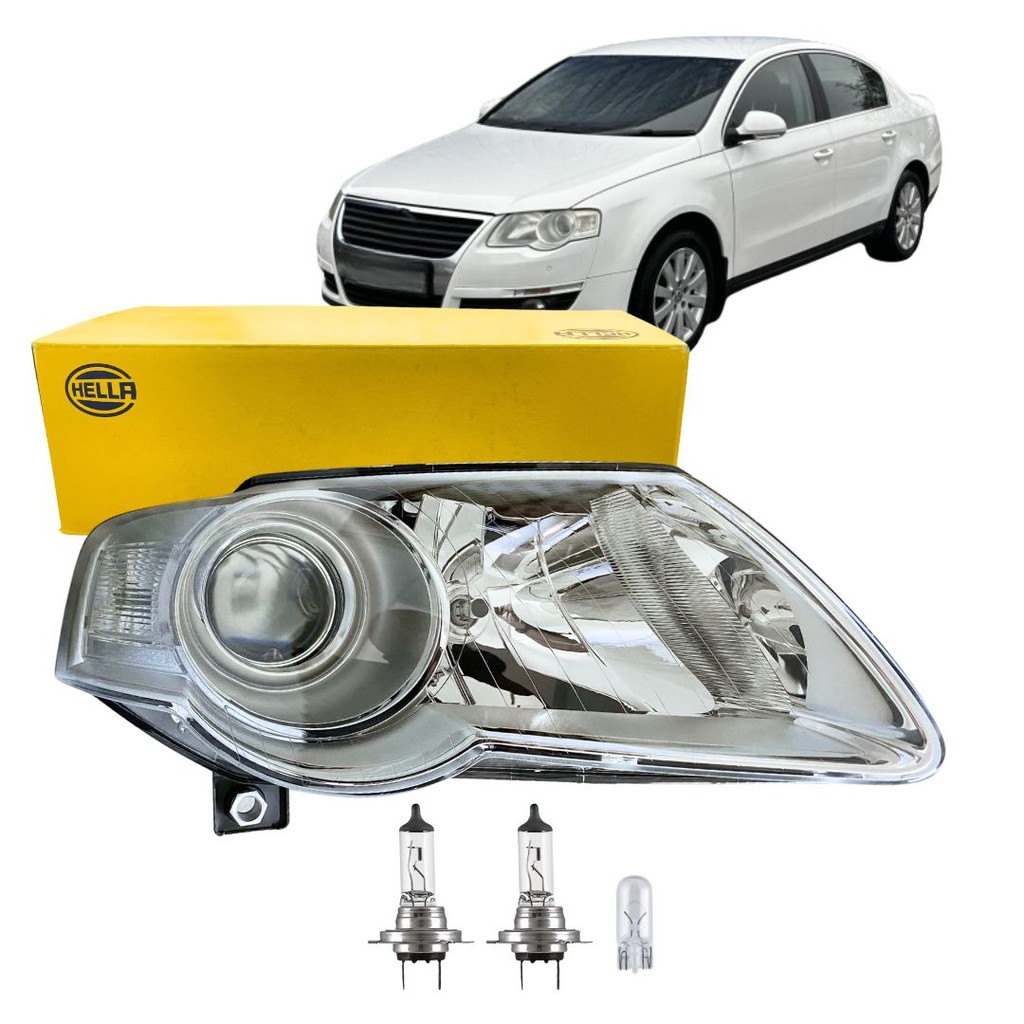 Farol Para Passat 2005 a 2010 Lado Direito 3C0941005J Hella