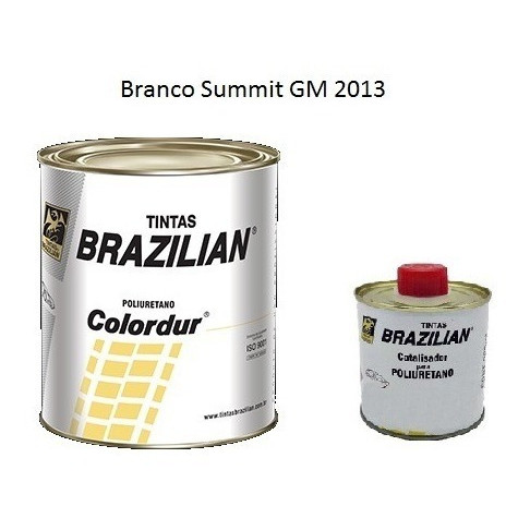 Tinta Automotiva Pu - Branco Summit Gm - 900 Ml - Com Catal.