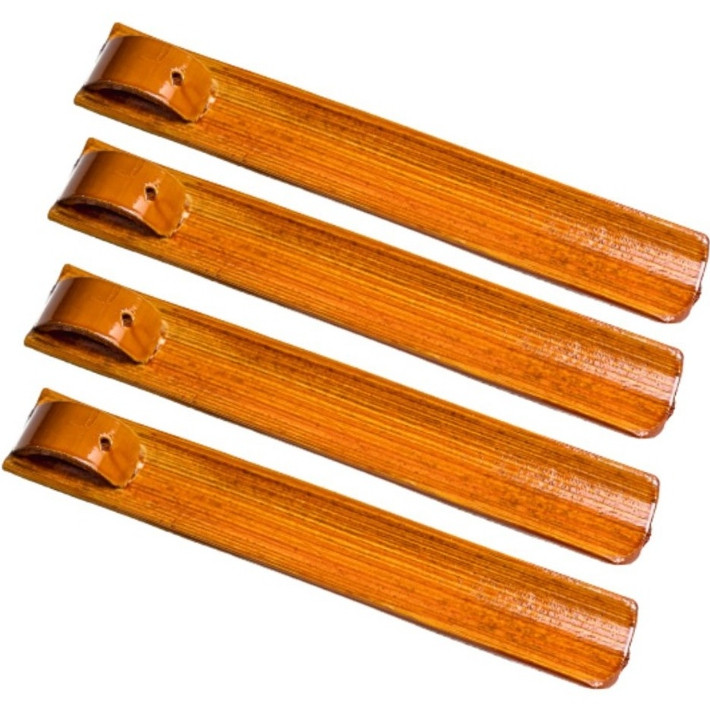Kit 4 Incensário Porta Incenso Envernizado Bambu Resistente