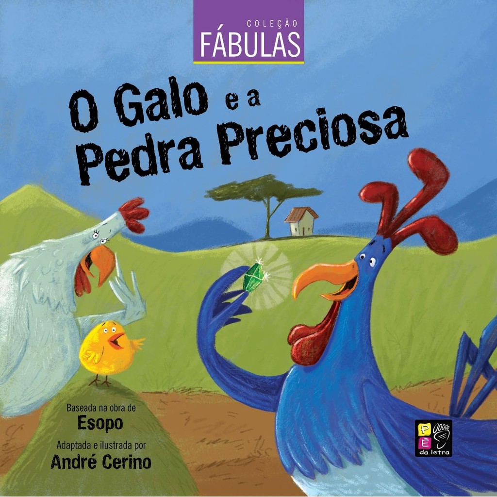 O Galo e a Pedra Preciosa | Fábulas Infantis | Livro Ilustrado em Oferta na Shopee