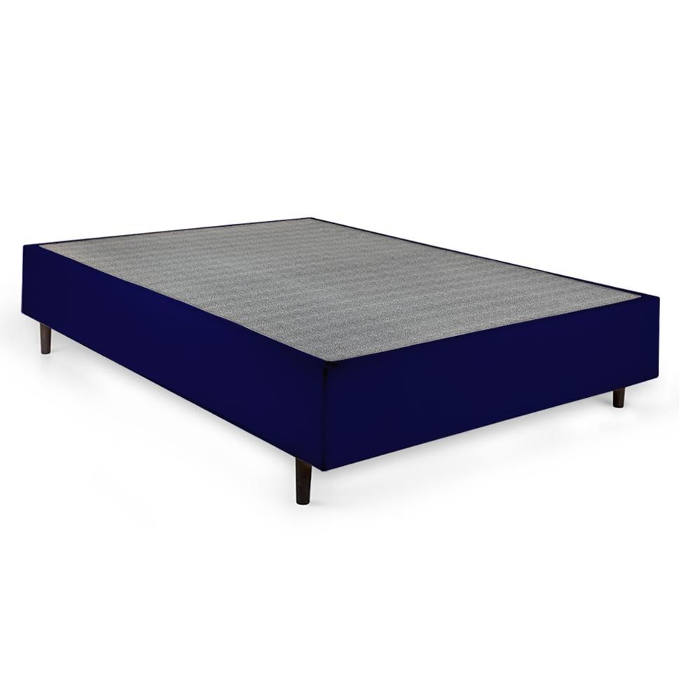Base para Cama Box Queen Guldi (38x158x198) Azul e Cinza - Home & Living