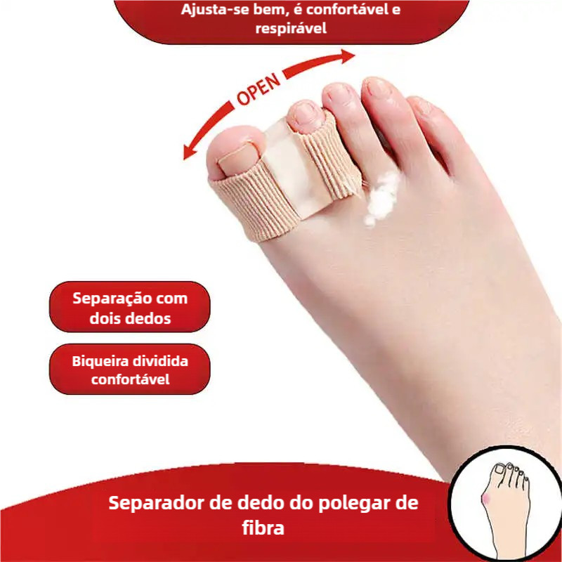 Separador De Dois Dedos Do Pé Hálux Valgus Joanete Corretor Ortopédico Pés Osso Polegar Ajustador Correção Pedicure