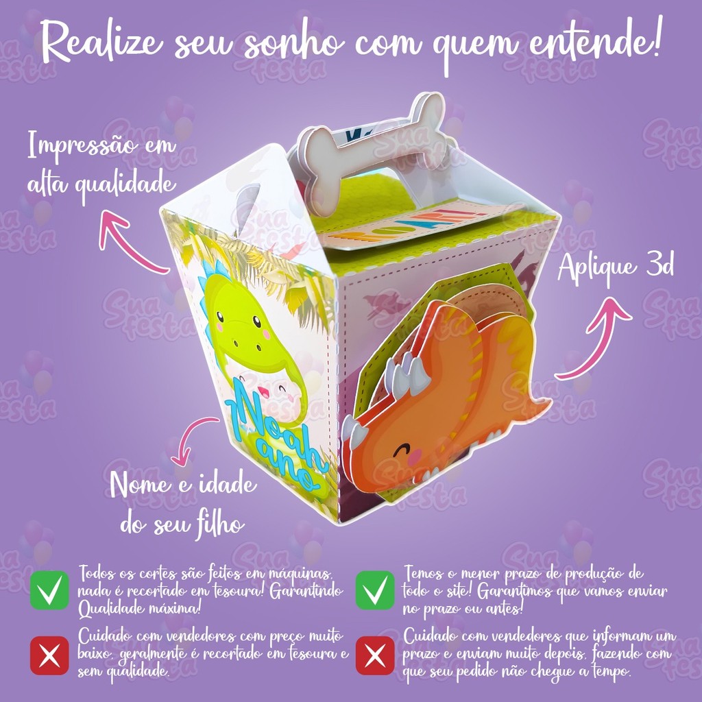 Detalhes do Kit Papelaria Personalizada Cowboy Country Cauntry Rosa Caixa Caixinha para Festa DESMONTADO