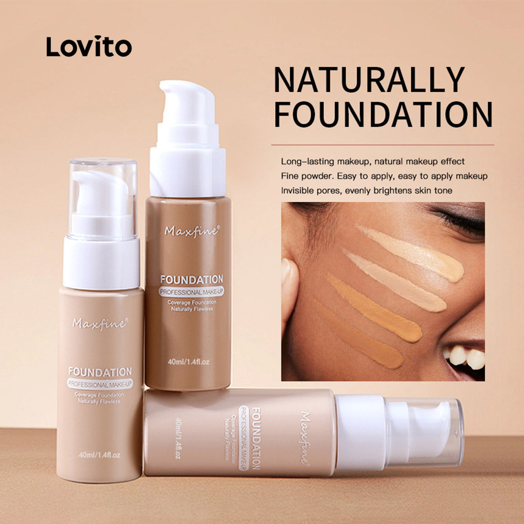 Lovito Base Líquida Fosca Casual Base De Poros Invisíveis Para Mulheres LCS09073 - Beauty