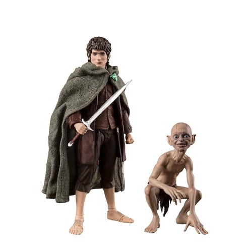 TAMASHII NATIONS S.H. Figuarts Frodo Baggins & Gollum (The Lord of the Rings) Approximately 120mm PVC, ABS, and fabric P