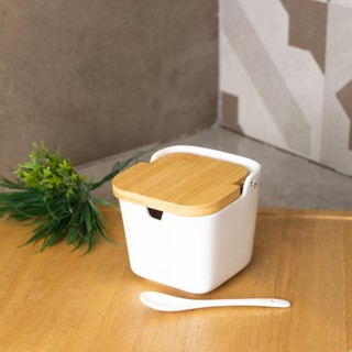 Saleiro de Mesa Lyor Bianco de Ceramica 10cm x 10,5cm em Oferta na Shopee