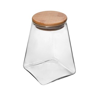 Porta Mantimento Wolff de Vidro com Tampa de Bambu 750ml