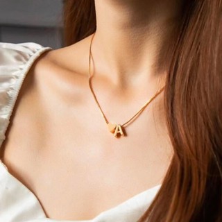 Choker Letra & Coração - Banhado a Ouro | Delicado e Feminino