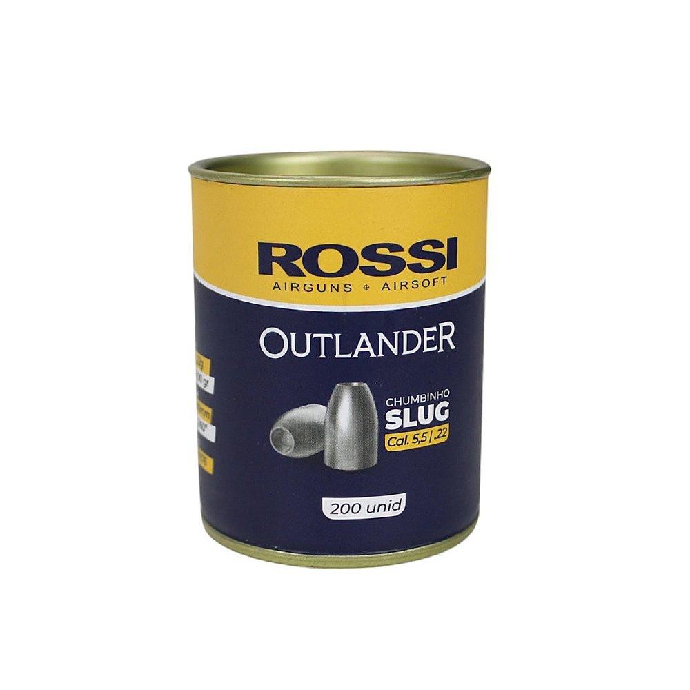 Detalhes do Chumbinho Slug Outlander 5,5 Carabina pressão 200und Rossi