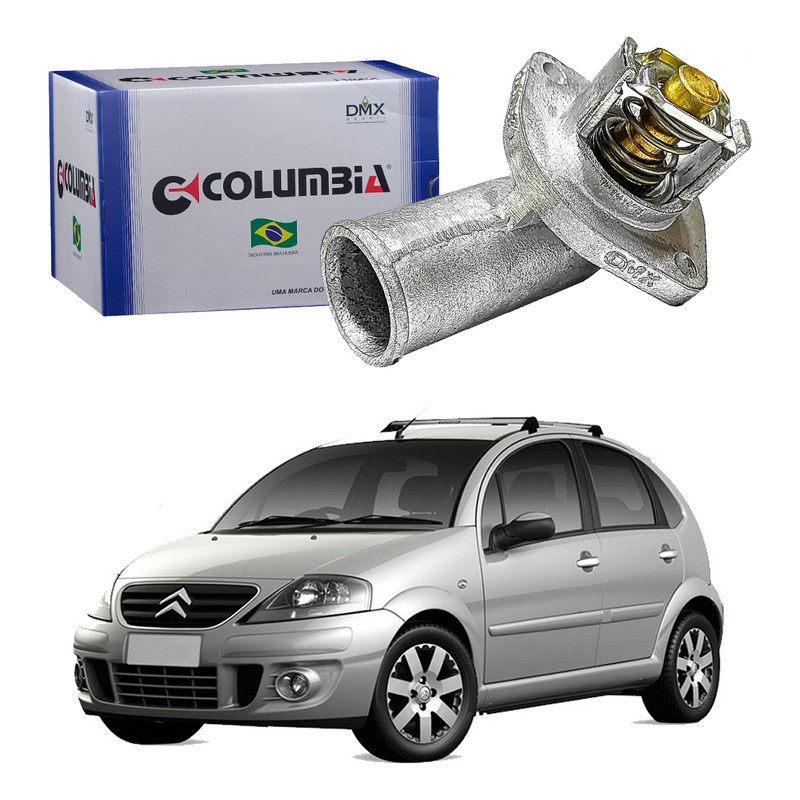 Valvula Termostatica Columbia Citroën C3 1.4 8v 2007 A 2012 em Oferta na Shopee