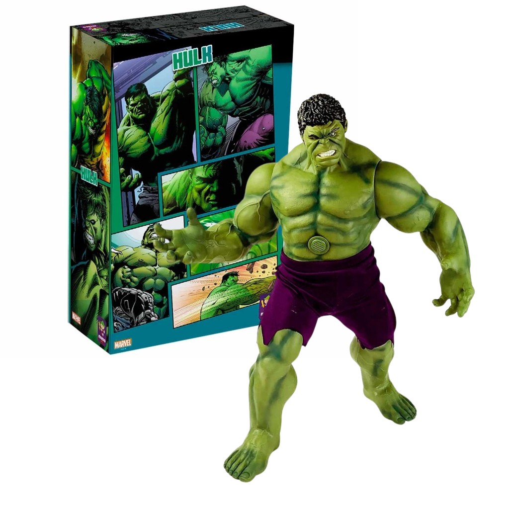 Boneco Incrível Hulk Marvel 10 Sons Super Herói Vingadores Action Figure Mimo Toys - 0581