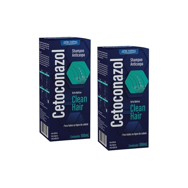 Kit 2 Shampoo Anticaspa Clean Hair 100ml em Oferta na Shopee