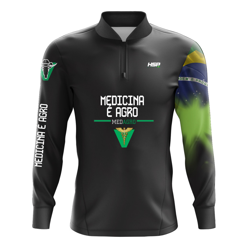Camiseta Pesca Med Agro Uv50+ Medicina É Agro