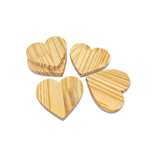 Kit 10 Coração Porta Copos Bolacha Decoração Artesanato Mesa Posta Descanso de Copos - WoodSpot em Oferta na Shopee
