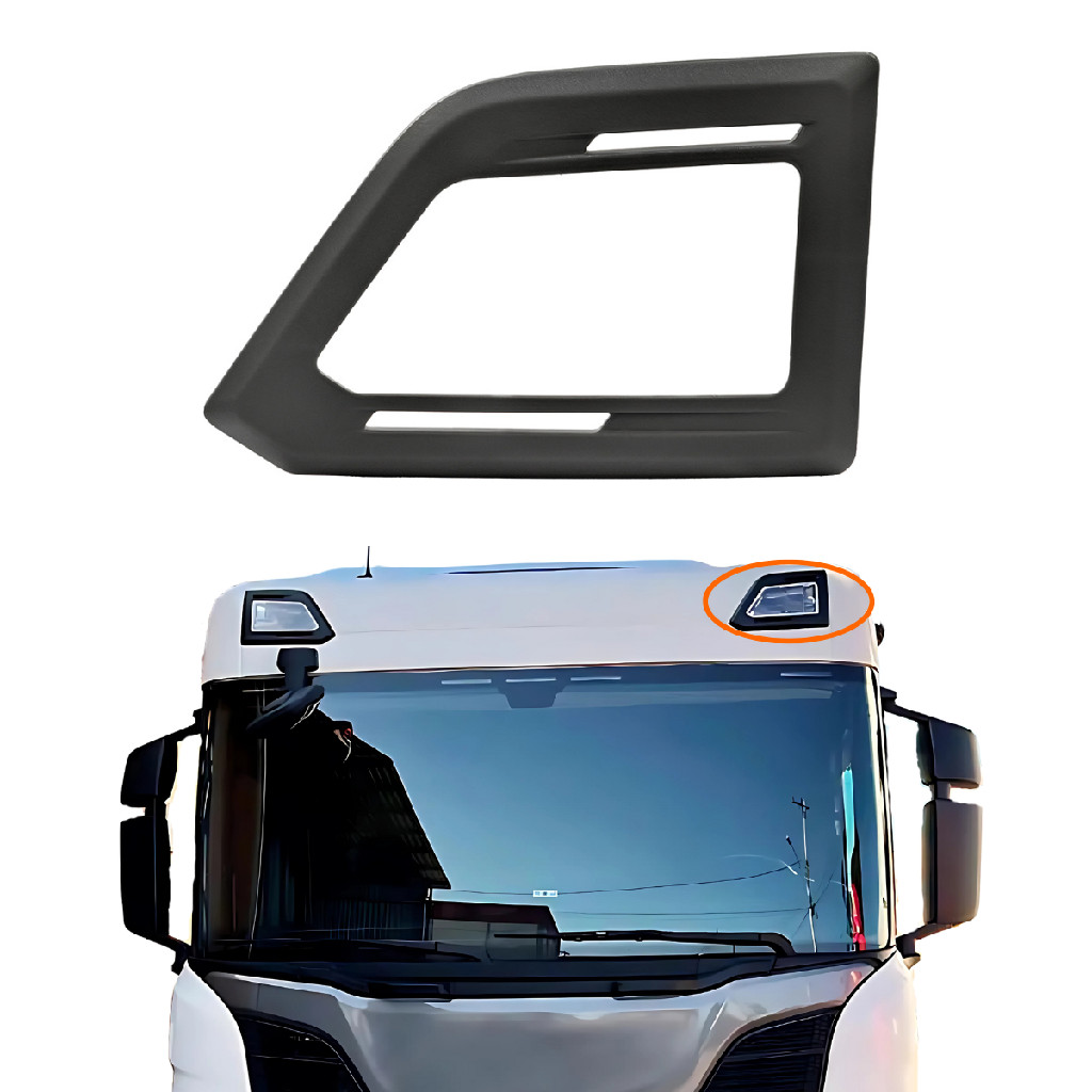 Moldura Farol Teto Esquerdo Cinza Scania Serie S 2019 2020 2021