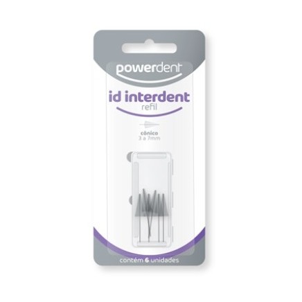 Refil para Escova Interdental Cônica 3 a 7 mm com 6 Powerdent em Oferta na Shopee