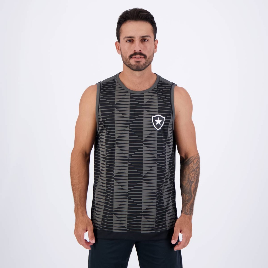 Regata Botafogo Division Cinza e Preta