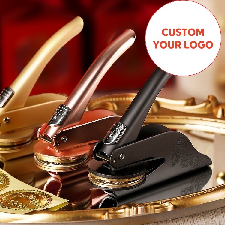 Personalizado Carimbo De Aço Carimbo dos alicates manuais para o Logótipo do Convite de Casamento