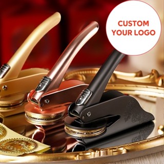 Personalizado Carimbo De Aço Carimbo dos alicates manuais para o Logótipo do Convite de Casamento em Oferta na Shopee