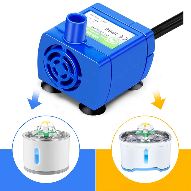 Bomba D'água Para Fonte De Animais De Estimação D'água Alimentadora De Aço Inoxidável ultra-Silenciosa Bivolt em Oferta na Shopee