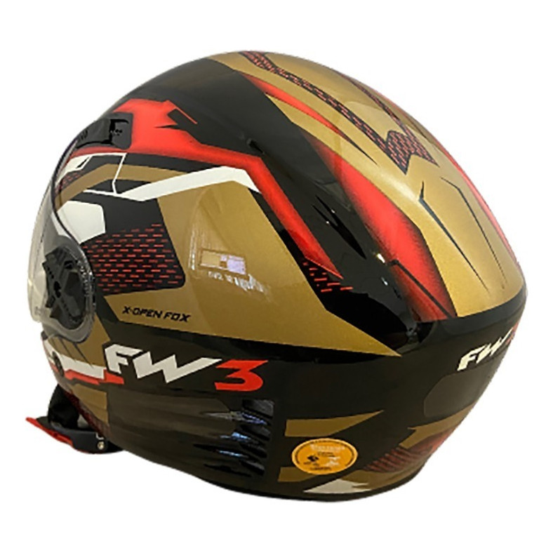Capacete Aberto Fw3 X Open Fox Com Óculos Interno Cores — imagem 2 de 2
